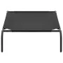 Cama de perro elevada negra textilene L de vidaXL, Camas para perros - Ref: Foro24-170662, Precio: 23,60 €, Descuento: %