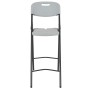 Sillas altas de jardín plegables 2 uds HDPE y acero blancas de vidaXL, Sillas de jardín - Ref: Foro24-44561, Precio: 128,47 €...