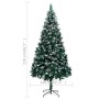 Árbol de Navidad artificial con piñas y nieve blanca 210 cm en Decoración Festiva y Estacional | Comprar online en Foru.es