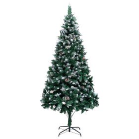 Árbol de Navidad artificial con piñas y nieve blanca 240 cm en Decoración Festiva y Estacional | Comprar online en Foru.es
