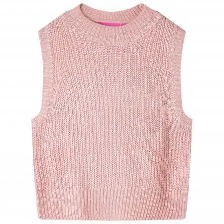 Chaleco infantil de punto rosa claro 140 de , Camisetas para niños - Ref: Foro24-14513, Precio: 11,98 €, Descuento: %