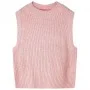 Chaleco infantil de punto rosa claro 140 de , Camisetas para niños - Ref: Foro24-14513, Precio: 11,98 €, Descuento: %