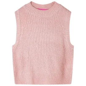 Chaleco infantil de punto rosa claro 116 de , Camisetas para niños - Ref: Foro24-14511, Precio: 10,18 €, Descuento: %