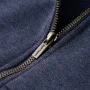 Sudadera infantil con capucha y cremallera azul oscuro mélange 140 de , Camisetas para niños - Ref: Foro24-12953, Precio: 20,...