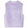 Chaleco infantil de punto color lila claro 128 de , Camisetas para niños - Ref: Foro24-14547, Precio: 11,31 €, Descuento: %
