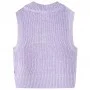 Chaleco infantil de punto color lila claro 128 de , Camisetas para niños - Ref: Foro24-14547, Precio: 11,31 €, Descuento: %