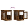Jaula para perros madera ingeniería roble ahumado 45x62x59 cm de , Casetas para perros - Ref: Foro24-838313, Precio: 62,92 €,...
