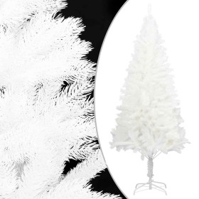 Árbol artificial de Navidad con hojas realistas blanco 210 cm en Decoración Festiva y Estacional | Comprar online en Foru.es