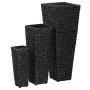 Conjunto de arriates 3 piezas jacinto de agua negro de vidaXL, Maceteros y jardineras - Ref: Foro24-45570, Precio: 91,72 €, D...