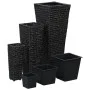 Conjunto de arriates 3 piezas jacinto de agua negro de vidaXL, Maceteros y jardineras - Ref: Foro24-45570, Precio: 91,72 €, D...