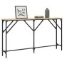 Mesa consola madera de ingeniería roble Sonoma 140x23x75 cm de , Mesas auxiliares - Ref: Foro24-837773, Precio: 47,48 €, Desc...
