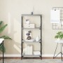 Librería 4 estantes madera ingeniería gris Sonoma 59x35x132 cm de , Librerías y estanterías - Ref: Foro24-837620, Precio: 57,...