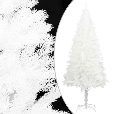 Árbol artificial de Navidad con hojas realistas blanco 240 cm en Decoración Festiva y Estacional | Comprar online en Foru.es