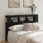 Kopfteil mit LED, schwarzem Holzwerkstoff, 160 x 18,5 x 103,5 cm von , Kopf- und Fußteile - Ref: Foro24-837352, Preis: 95,01 ...