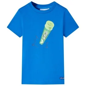 Camiseta infantil azul chillón 140 de , Camisetas para niños - Ref: Foro24-11848, Precio: 7,88 €, Descuento: %