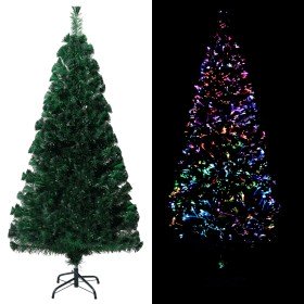 Árbol de Navidad artificial y soporte verde fibra óptica 120 cm en Decoración Festiva y Estacional | Comprar online en Foru.es