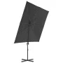Sombrilla voladiza con poste de acero gris antracita 250x250 cm de vidaXL, Sombrillas - Ref: Foro24-44626, Precio: 97,90 €, D...