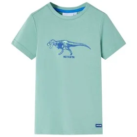 Camiseta infantil caqui claro 128 de , Camisetas para niños - Ref: Foro24-11747, Precio: 8,19 €, Descuento: %