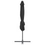 Sombrilla voladiza con poste de acero gris antracita 250x250 cm de vidaXL, Sombrillas - Ref: Foro24-44626, Precio: 101,99 €, ...