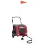 Remolque de bicicleta para perros hierro tela Oxford rojo negro de , Cochecitos para mascotas - Ref: Foro24-93887, Precio: 10...