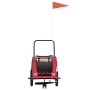 Remolque de bicicleta para perros hierro tela Oxford rojo negro de , Cochecitos para mascotas - Ref: Foro24-93887, Precio: 11...