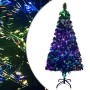 Árbol de Navidad artificial y soporte fibra óptica verde 150 cm en Decoración Festiva y Estacional | Comprar online en Foru.es