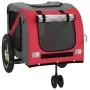 Remolque de bicicleta para perros hierro tela Oxford rojo negro de , Cochecitos para mascotas - Ref: Foro24-93887, Precio: 10...