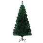 Árbol de Navidad artificial y soporte fibra óptica verde 150 cm en Decoración Festiva y Estacional | Comprar online en Foru.es