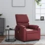 Sillón de masaje reclinable cuero sintético rojo tinto de , Sillones - Ref: Foro24-373445, Precio: 196,99 €, Descuento: %