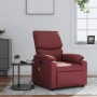 Sillón de masaje reclinable cuero sintético rojo tinto de , Sillones - Ref: Foro24-373445, Precio: 199,69 €, Descuento: %
