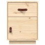 Mesita de noche madera maciza de pino 40x34x55 cm de vidaXL, Mesitas de noche - Ref: Foro24-818305, Precio: 59,23 €, Descuent...