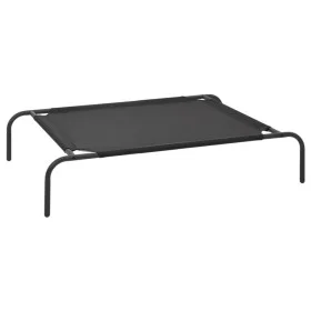 Cama de perro elevada negra textilene S de vidaXL, Camas para perros - Ref: Foro24-170661, Precio: 23,34 €, Descuento: %