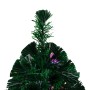 Árbol de Navidad artificial y soporte fibra óptica verde 150 cm en Decoración Festiva y Estacional | Comprar online en Foru.es