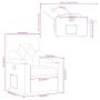 Sillón reclinable de tela negro de , Sillones - Ref: Foro24-372481, Precio: 191,49 €, Descuento: %