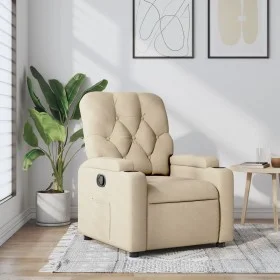 Cream Fabric Recliner by , Armchairs - Ref: Foro24-372488, Price: 189,87 €, Discount: %