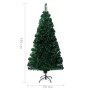 Árbol de Navidad artificial y soporte fibra óptica verde 150 cm en Decoración Festiva y Estacional | Comprar online en Foru.es