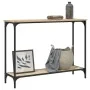Mesa consola madera de ingeniería roble Sonoma 101x30,5x75 cm de , Mesas auxiliares - Ref: Foro24-837703, Precio: 39,36 €, De...