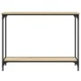 Mesa consola madera de ingeniería roble Sonoma 101x30,5x75 cm de , Mesas auxiliares - Ref: Foro24-837703, Precio: 39,36 €, De...