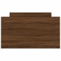 Estructura de cama con cabecero piecero roble marrón 90x190 cm de , Camas y somieres - Ref: Foro24-3203816, Precio: 149,36 €,...