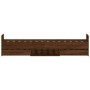 Estructura de cama con cabecero piecero roble marrón 90x190 cm de , Camas y somieres - Ref: Foro24-3203816, Precio: 149,36 €,...