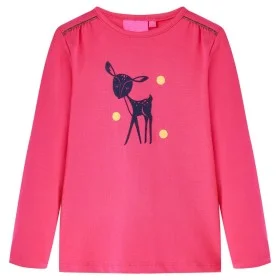 Camiseta infantil de manga larga rosa brillante 140 de , Camisetas para niños - Ref: Foro24-13533, Precio: 8,32 €, Descuento: %