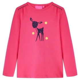 Camiseta infantil de manga larga rosa brillante 116 de , Camisetas para niños - Ref: Foro24-13531, Precio: 8,32 €, Descuento: %