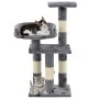 Rascador para gatos poste de sisal 65 cm huellas gris de vidaXL, Mobiliario para gatos - Ref: Foro24-170608, Precio: 43,32 €,...