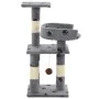 Rascador para gatos poste de sisal 65 cm huellas gris de vidaXL, Mobiliario para gatos - Ref: Foro24-170608, Precio: 43,32 €,...