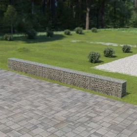 Muro de gaviones cubiertas acero galvanizado 600x30x50 cm de vidaXL, Paneles de vallas - Ref: Foro24-143583, Precio: 147,05 €...