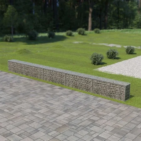 Muro de gaviones cubiertas acero galvanizado 600x30x50 cm de vidaXL, Paneles de vallas - Ref: Foro24-143583, Precio: 147,05 €...