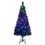 Árbol de Navidad artificial y soporte fibra óptica verde 210 cm en Decoración Festiva y Estacional | Comprar online en Foru.es