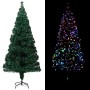 Árbol de Navidad artificial y soporte fibra óptica verde 240 cm en Decoración Festiva y Estacional | Comprar online en Foru.es