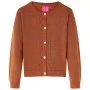 Cárdigan de punto infantil color coñac 92 de , Ropa de abrigo para niños - Ref: Foro24-14514, Precio: 12,41 €, Descuento: %