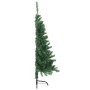 Medio árbol de Navidad artificial con soporte PVC verde 150 cm en Decoración Festiva y Estacional | Comprar online en Foru.es